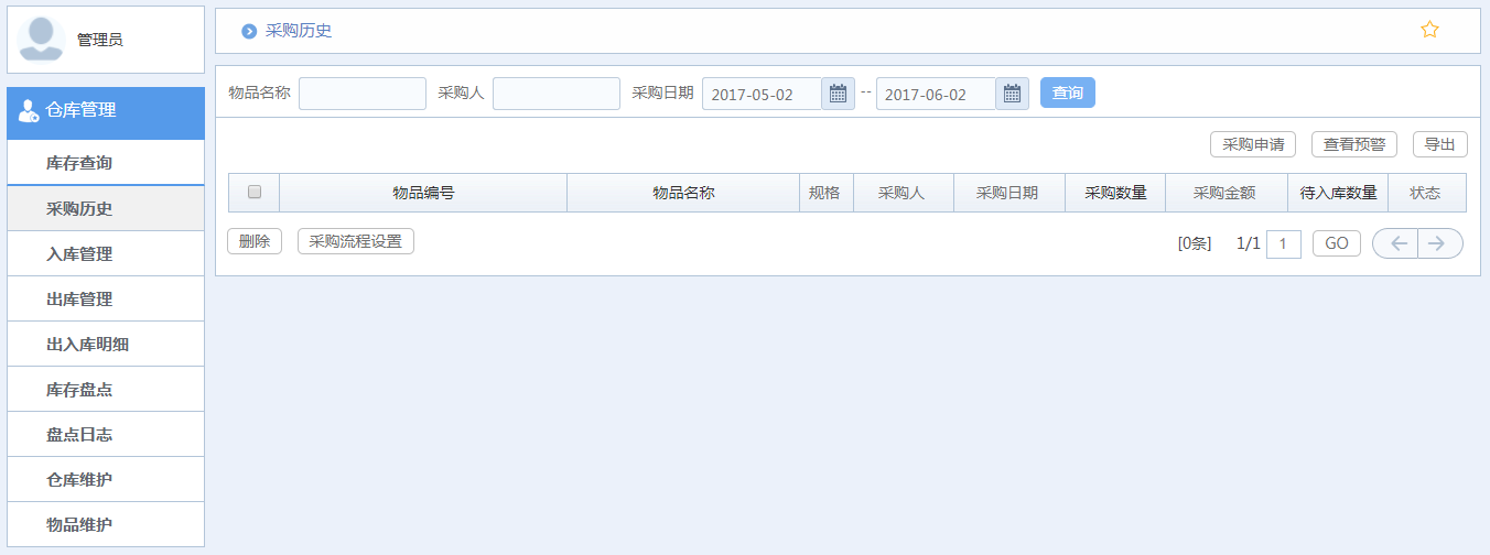 華天動力OA系統(tǒng)體驗之倉庫管理